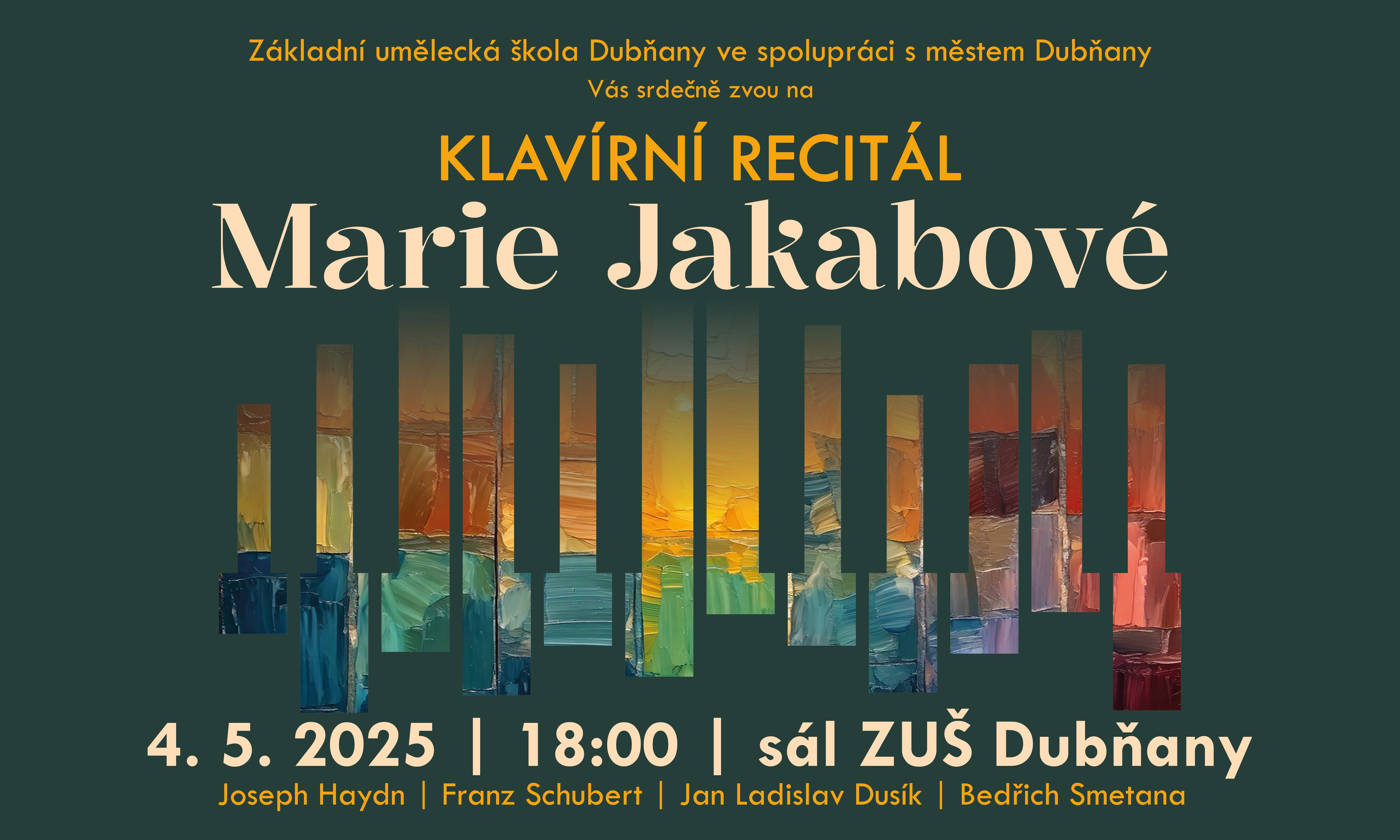 Klavírní recitál Marie Jakabové