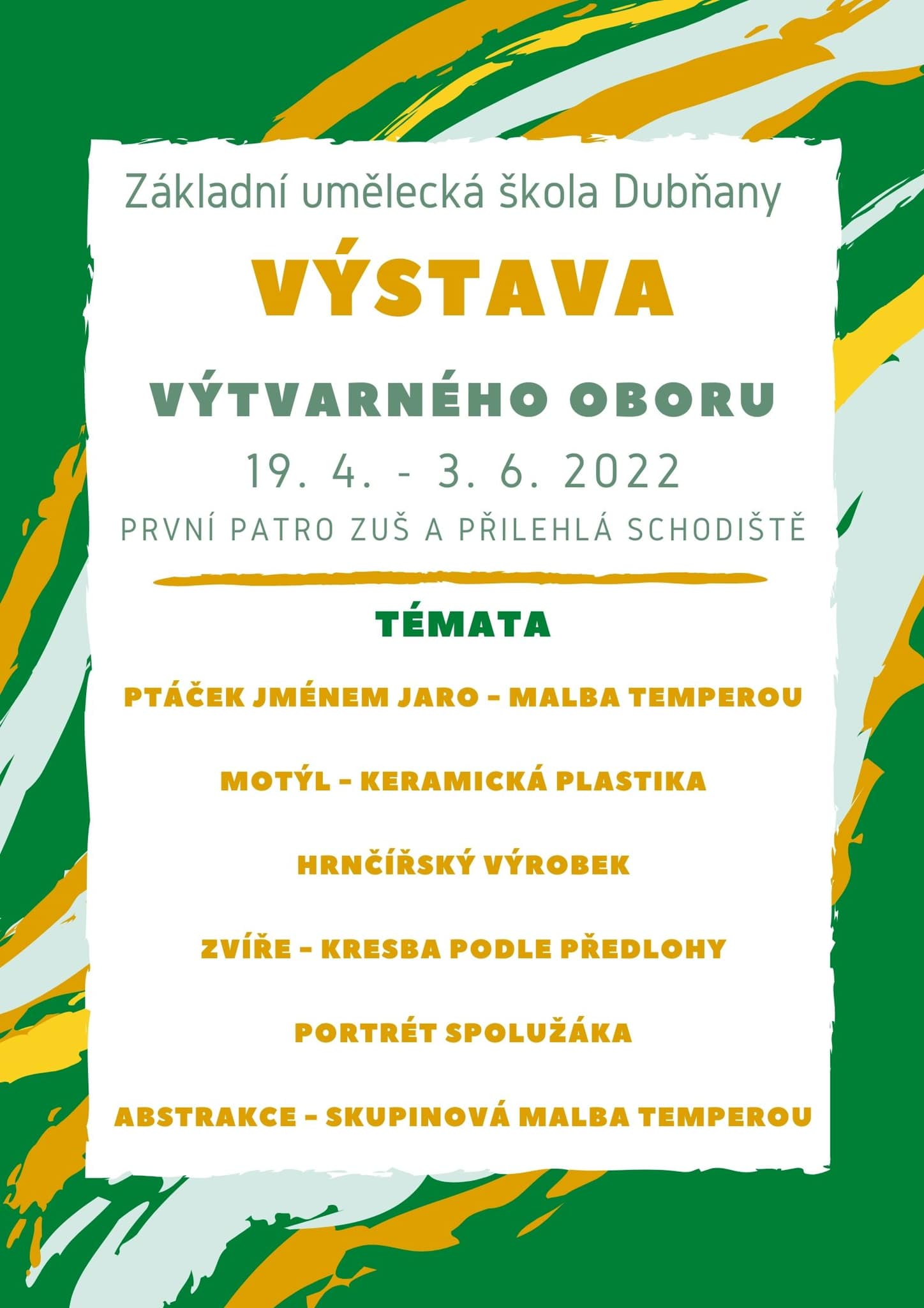 Výstava výtvarného oboru
