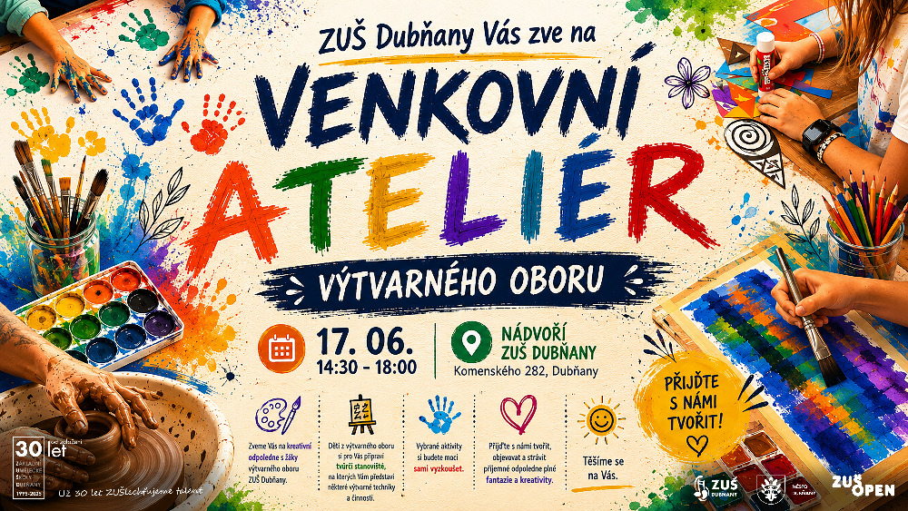 VENKOVNÍ ATELIÉR výtvarného oboru